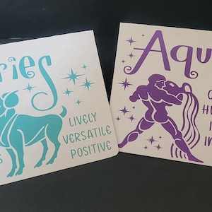 Cartes d'anniversaire du zodiaque, intérieur vierge, Bélier, Verseau, Capricorne, Cancer, Lion, Gémeaux, Poissons, Balance, Scorpion, Sagittaire, Vierge, Taureau