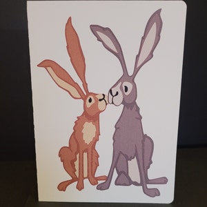 Carte Bunny Kisses, Blank Inside, Pâques, Bunny, Bisous, Amour, Chocolat
