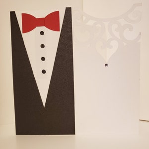 Carte de mariage des mariés, vierge à l’intérieur, noir, blanc, rouge, diamant, bijou, jour de mariage,