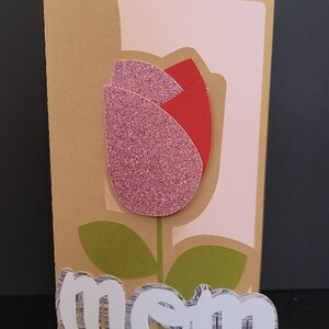 Belle carte Rose de fête des mères, vierge à l’intérieur, étincelle, rose, rose