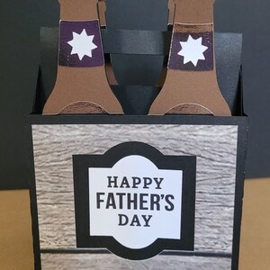 Joyeuse fête des pères Boîte de cartes Bouteilles, Bouteilles, Étoile, Père, Partenaire, Argent, Marron