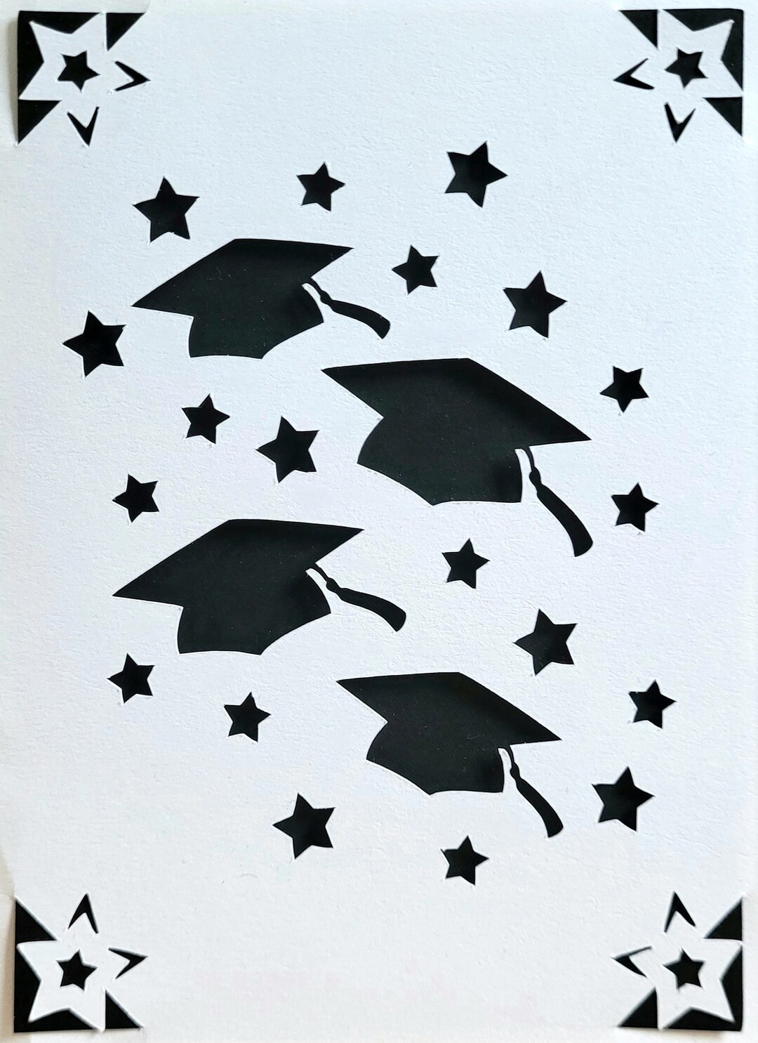 Inside Graduation Cap Graduation Cap Card, Blank Inside for Your Salutation - Etsy