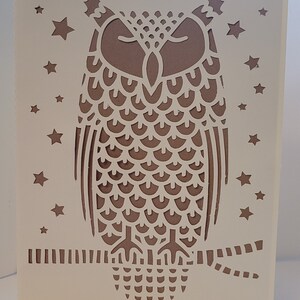 Carte Hibou, Vierge à l’intérieur, Pour toute occasion, Homme, Femme, Ami