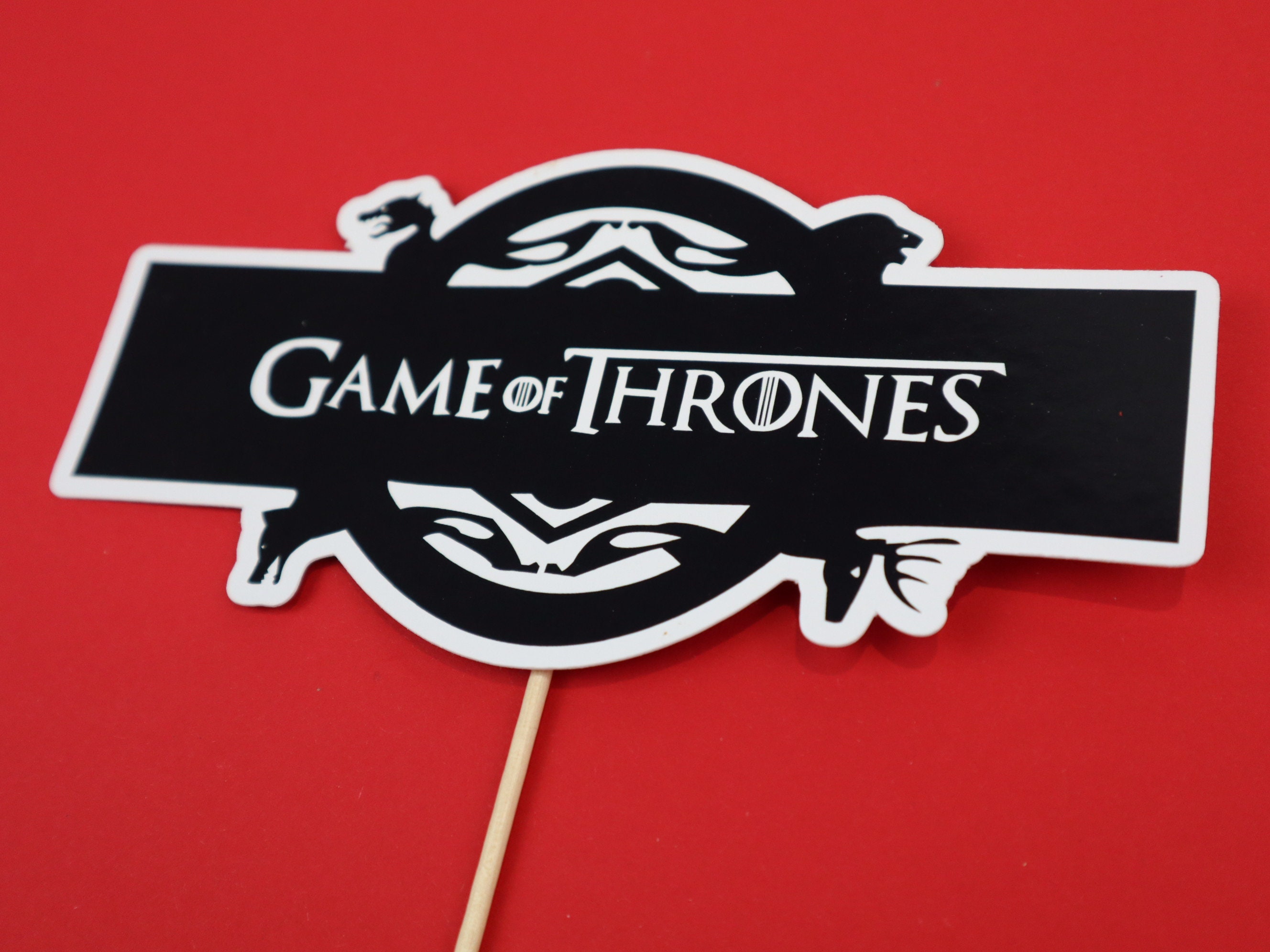 Game Of Thrones themed Cake Topper shipping from the UK Etsy