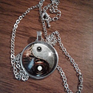 Steampunk Yin Yang Necklace