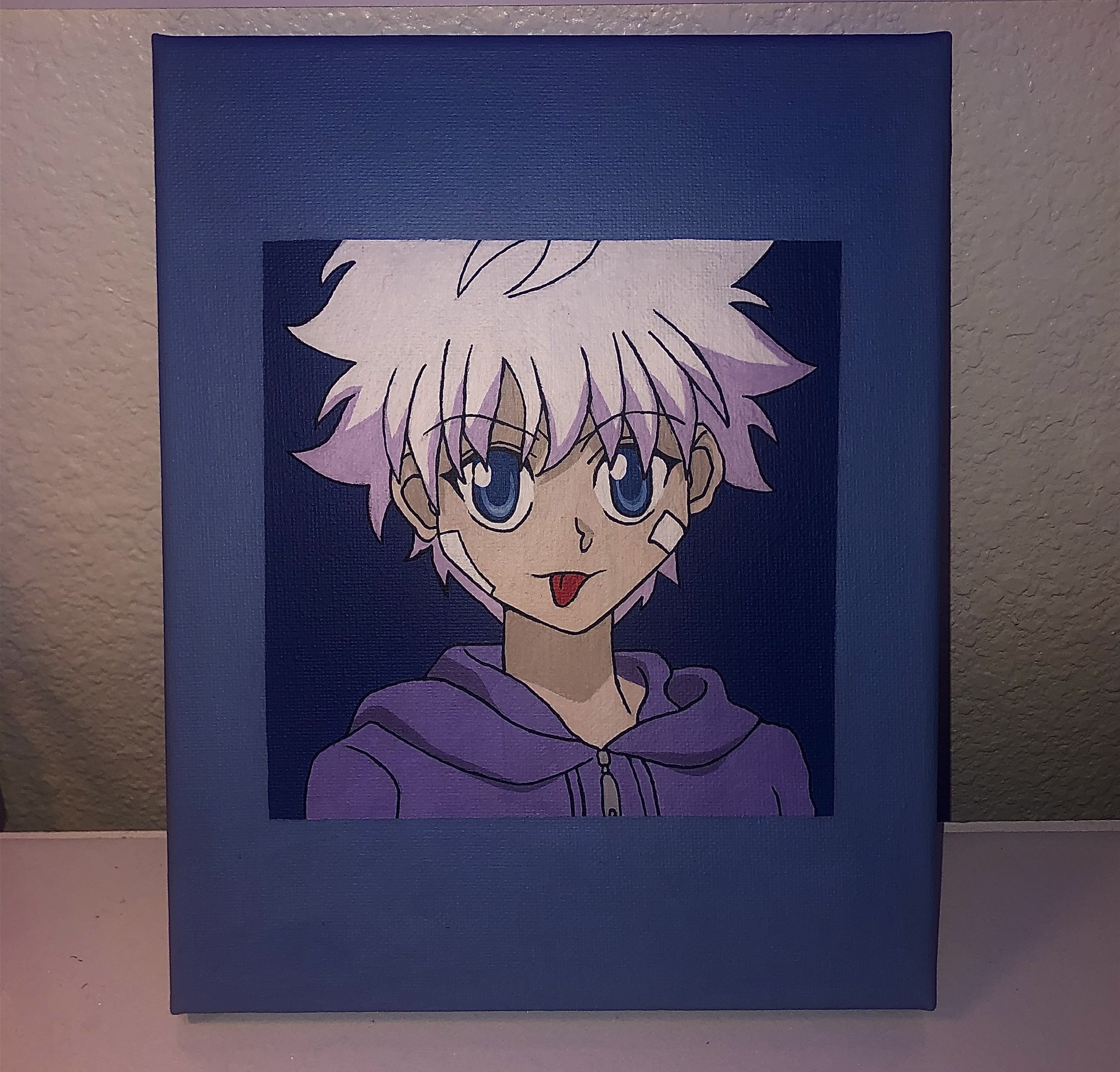 8x10 Anime Canvas Painting | Etsy