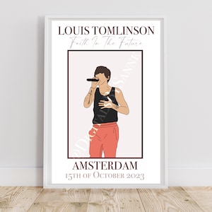 Louis Tomlinson Merch Faith In The Future World Tour Poster for Sale by  Williamjmahoney