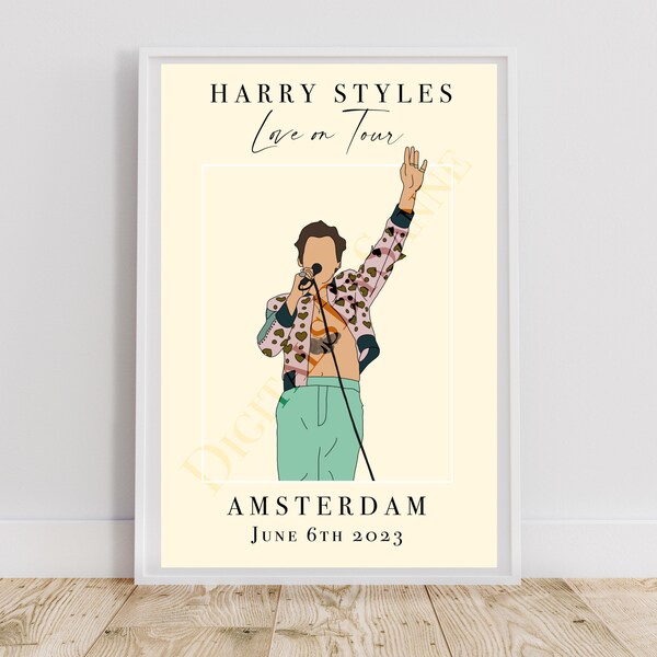 Harry Style Amsterdam Etsy