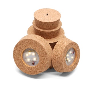 Terrarium Cork with Light Various Sizes Cork Lid Stopper Large Size Corks Cork Bung Cork Plug for Glass Vases Jars Terrarium Light image 9