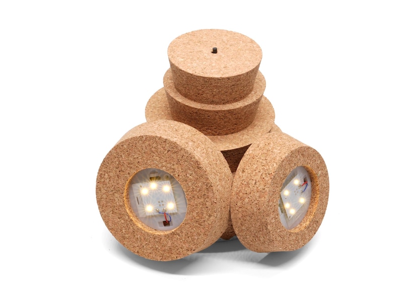 Terrarium Cork with Light Various Sizes Cork Lid Stopper Large Size Corks Cork Bung Cork Plug for Glass Vases Jars Terrarium Light image 9