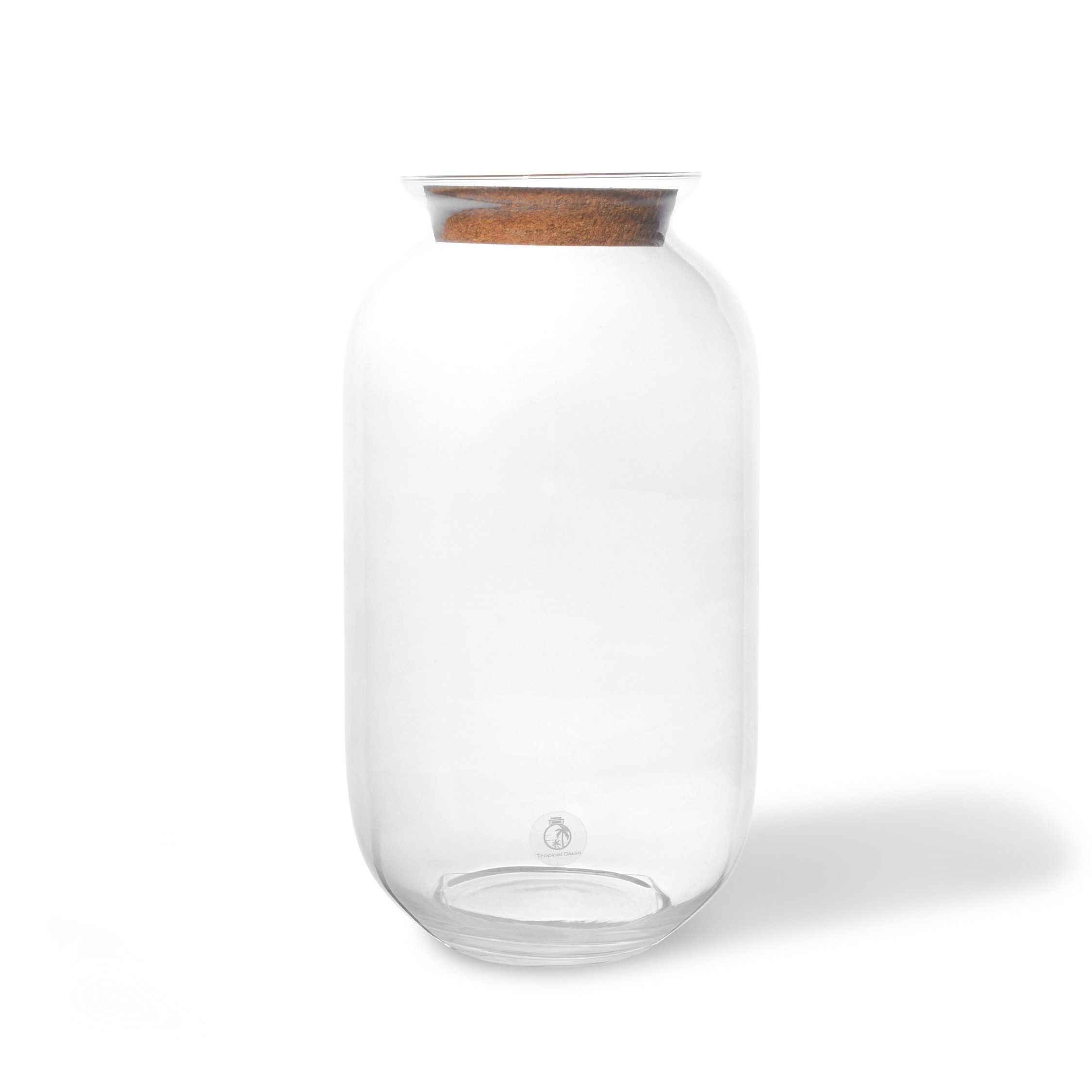 Glass Terrarium Jar 42 Cm With Cork Lid | Tall Container