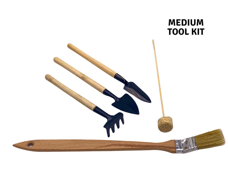 Terrarium Tool Kit Shovel Rake Spade Brush Water Bottle Mini Etsy UK