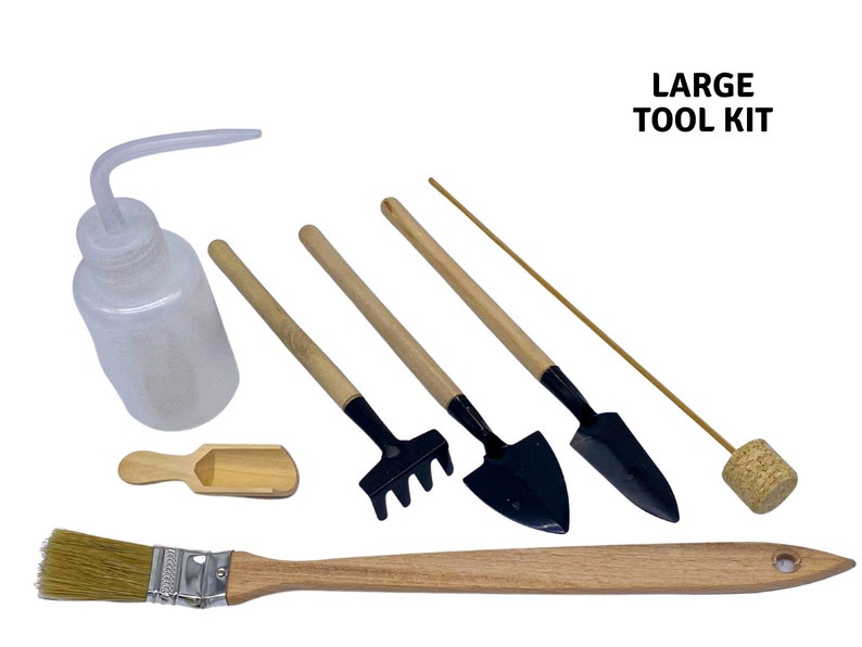 Terrarium Tool Kit Shovel Rake Spade Brush Water Bottle Mini Etsy UK