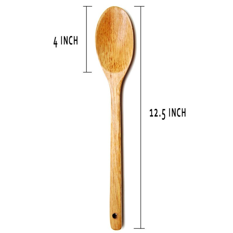 Best price 12.5 Wooden Cooking Spoon for Mixing Baking Serving Kitchen Utensils