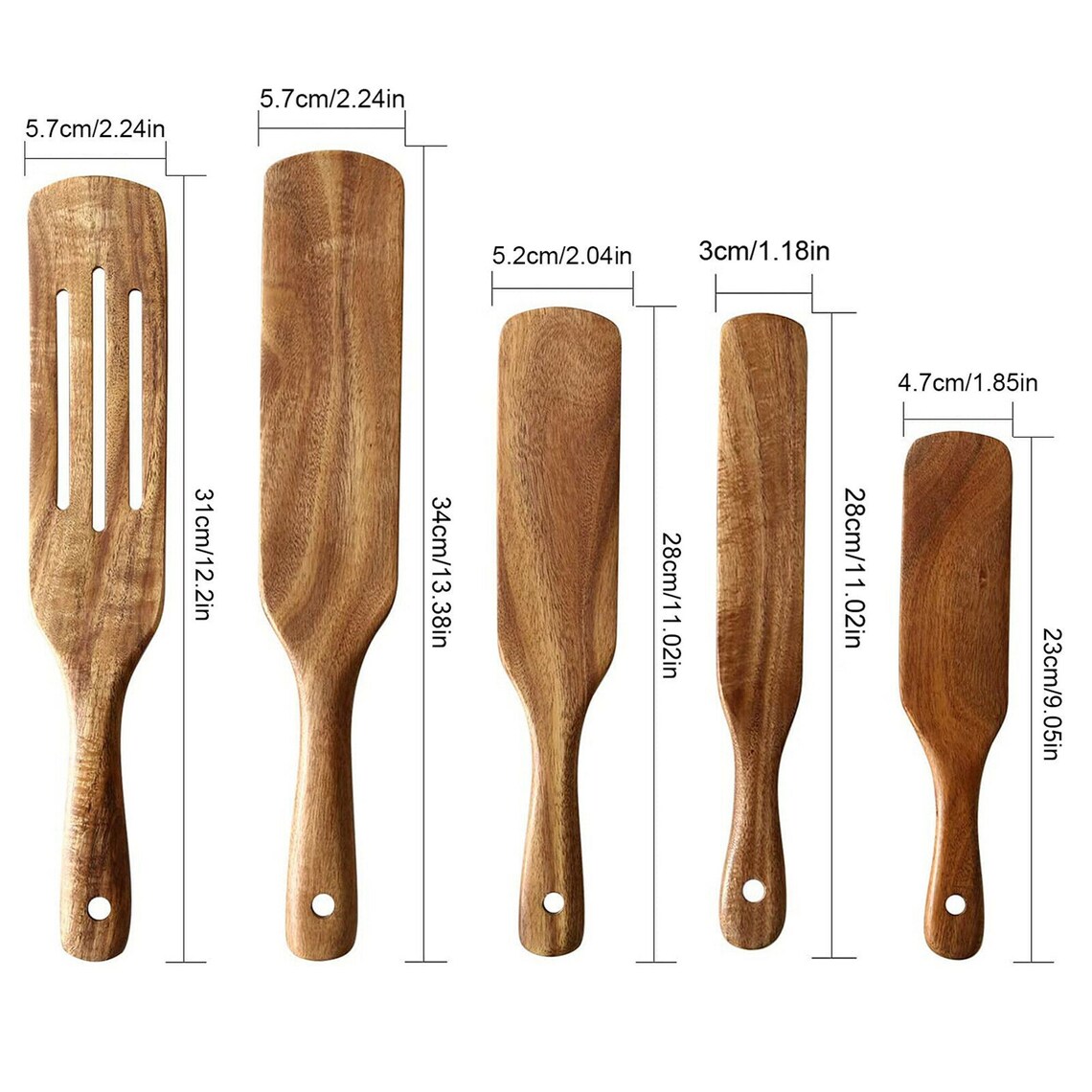 Hot Wooden Wooden Spatulas Slotted Spurtles Wood Spoons Etsy