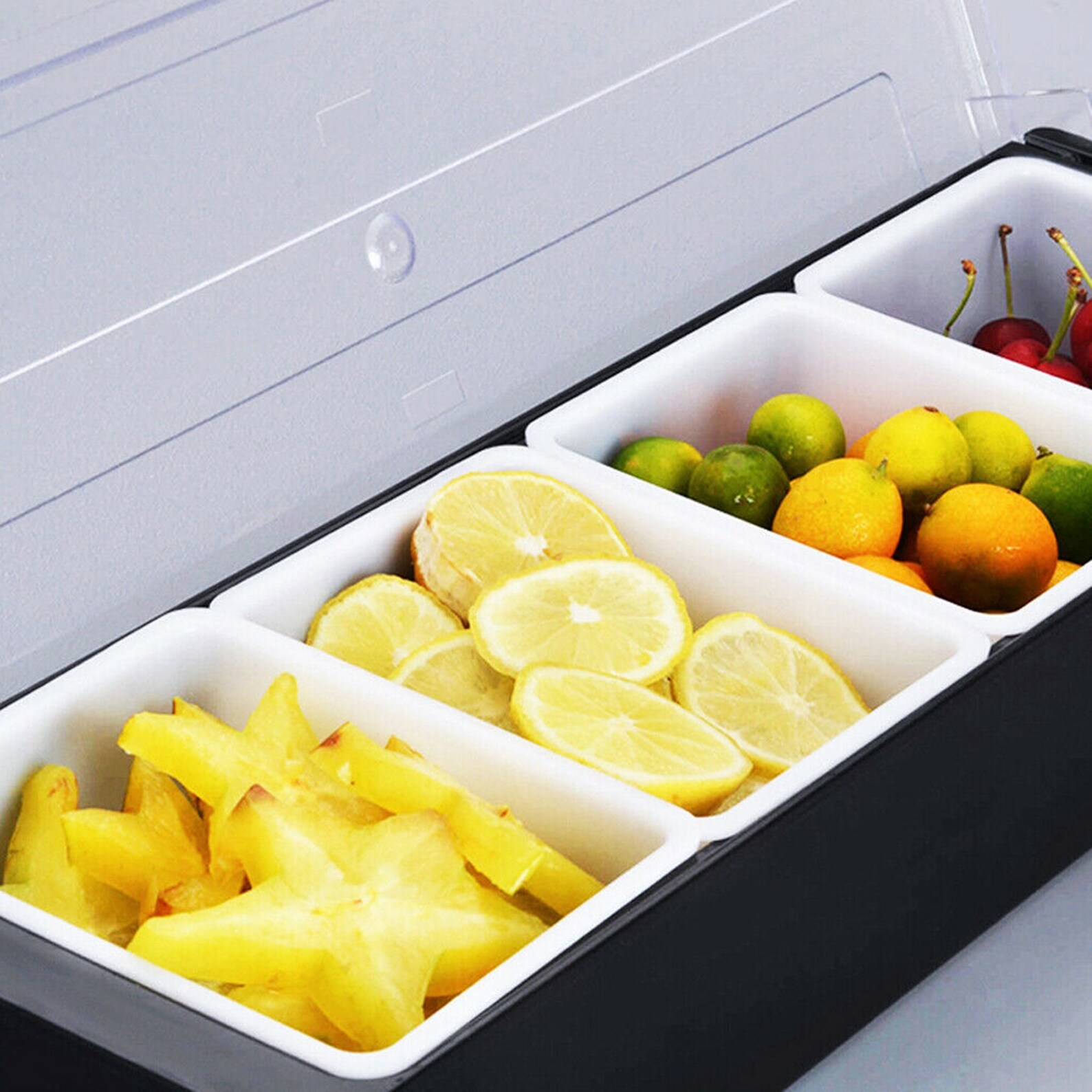 New Plastic Condiment Server 4 Compartment bowl Caddy Etsy