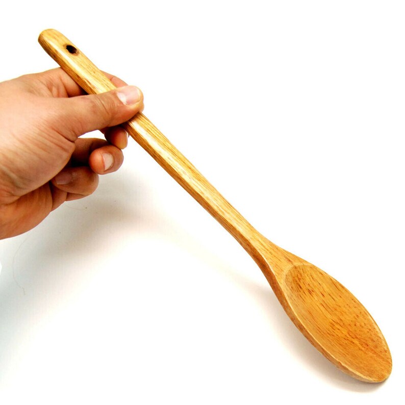 Best price 12.5 Wooden Cooking Spoon for Mixing Baking Serving Kitchen Utensils