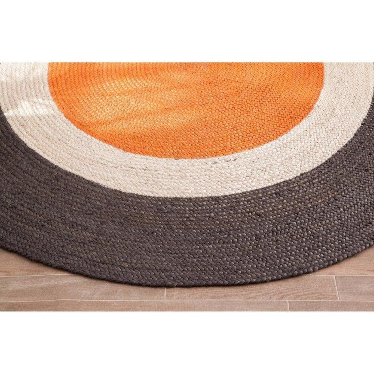 4x4 6x6 8x8 Ft. Jute Round Rughand Braided Jute Rug Area Rug Etsy