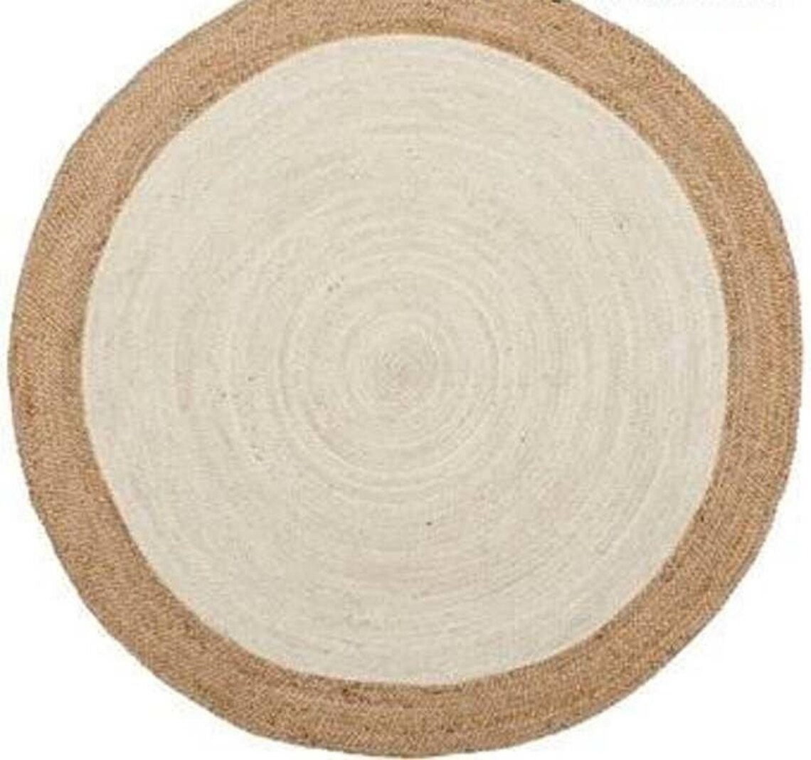 4x4 5x5 6x6 7x7 8x8 Ft. Round Table Rug in Palm/hemp Etsy