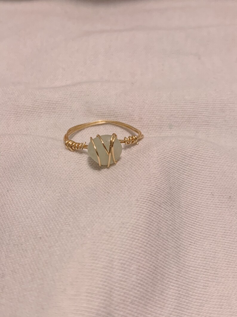 wrapped crystal rings