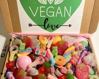 VEGAN Sweet Box - Pick N Mix - Fresh - Personalised for free - Present - Made to order - Birthday - Veganuary - Teacher - Free Delivery
