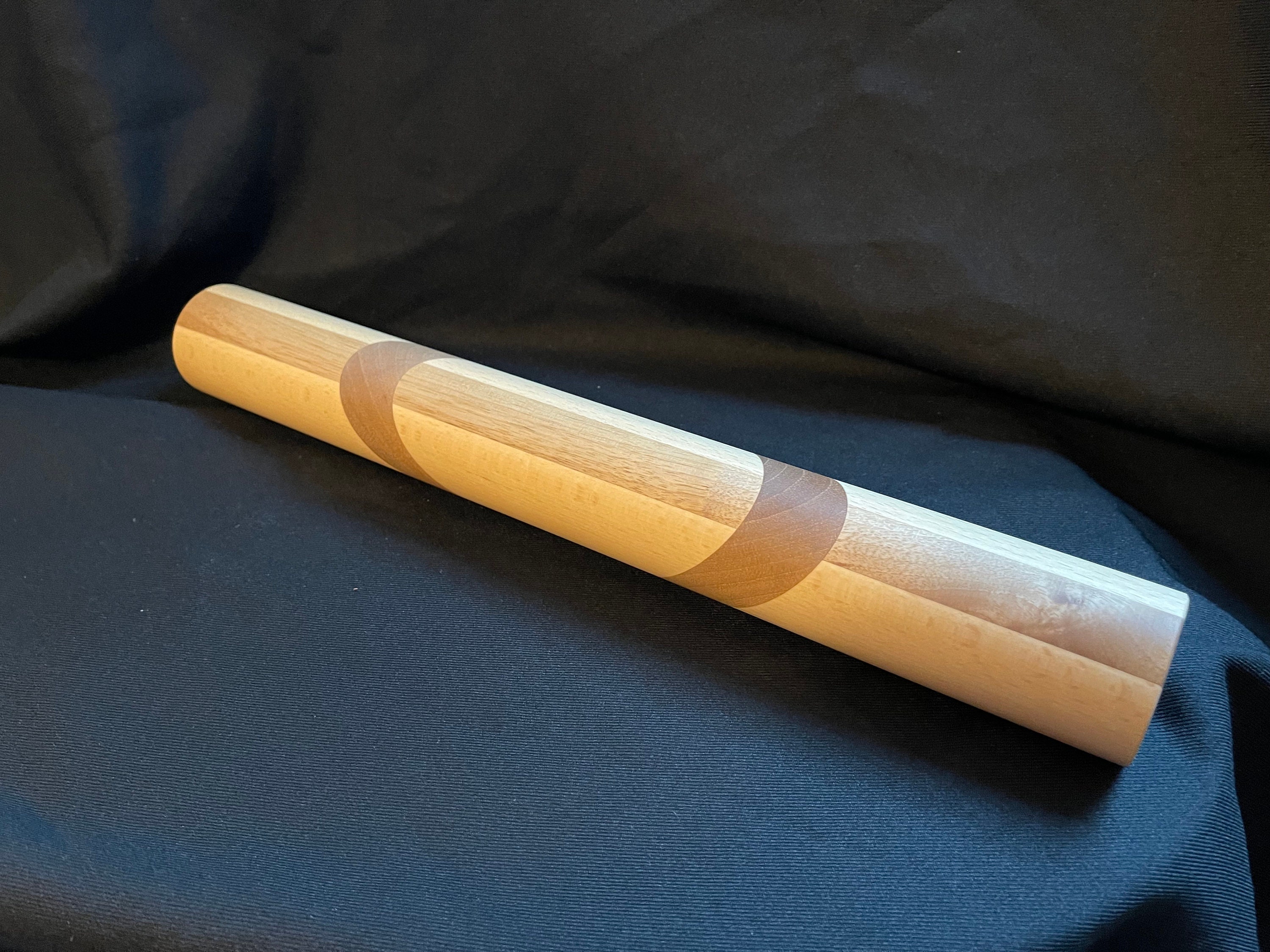 Rouleau à Patisserie en Bois de Hêtre et Noyer