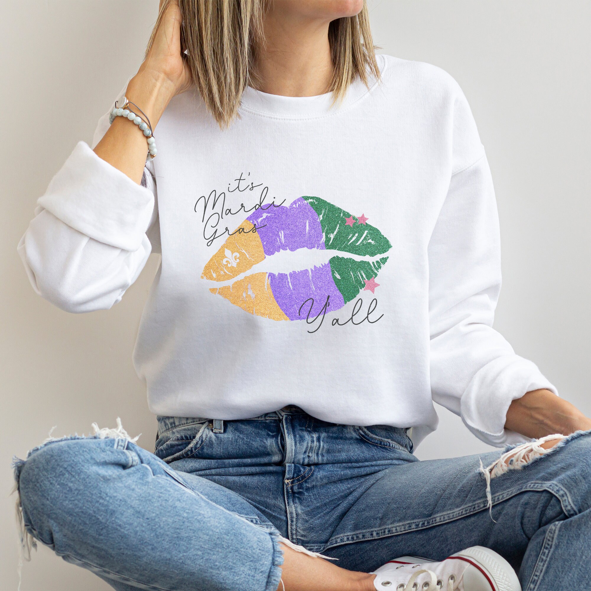 Discover Mardi Gras Celebration Sweatshirt