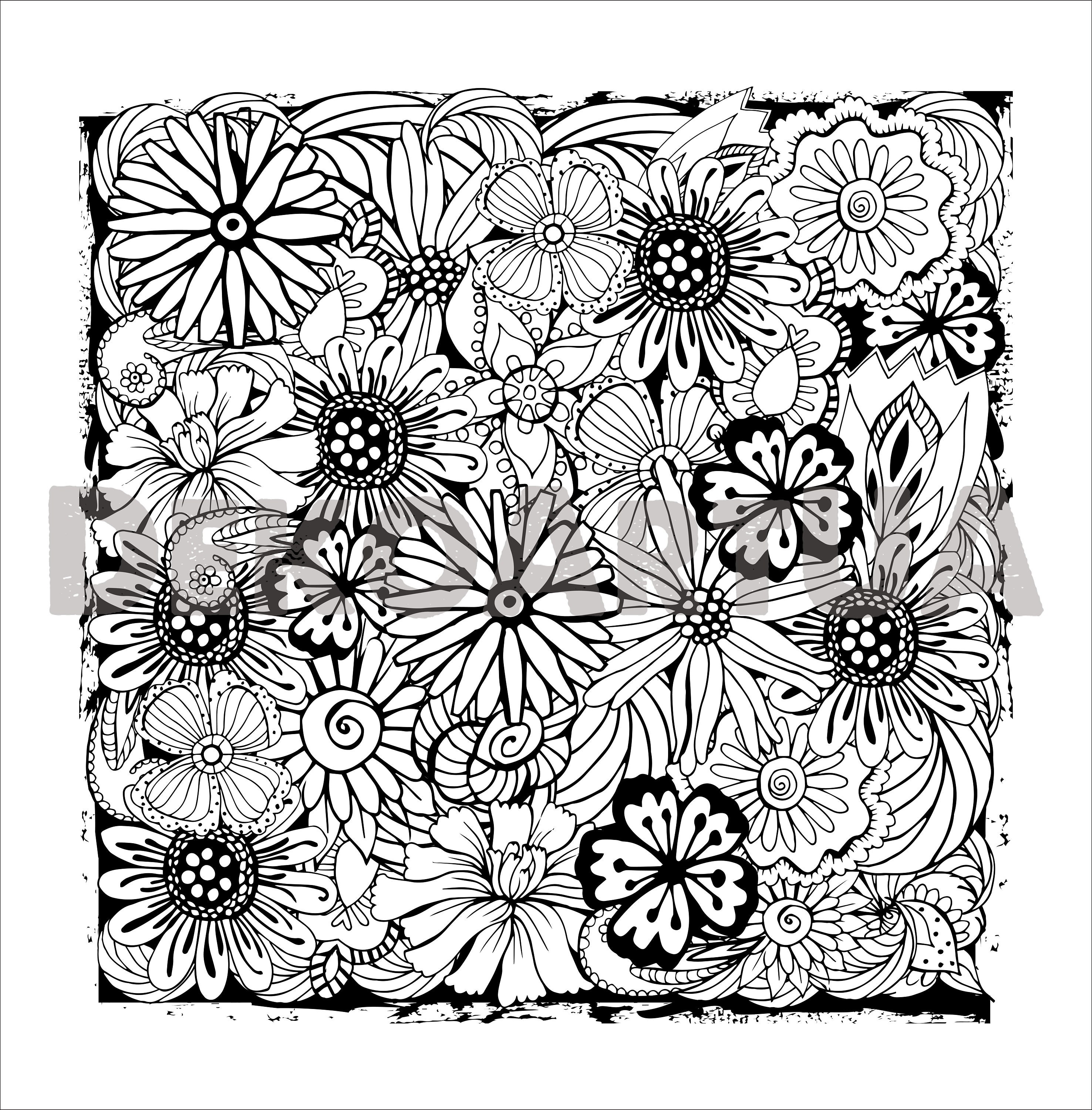 Digitale Inhalte. Ausmalbuch für Erwachsene und Kinder. Schöne | Etsy