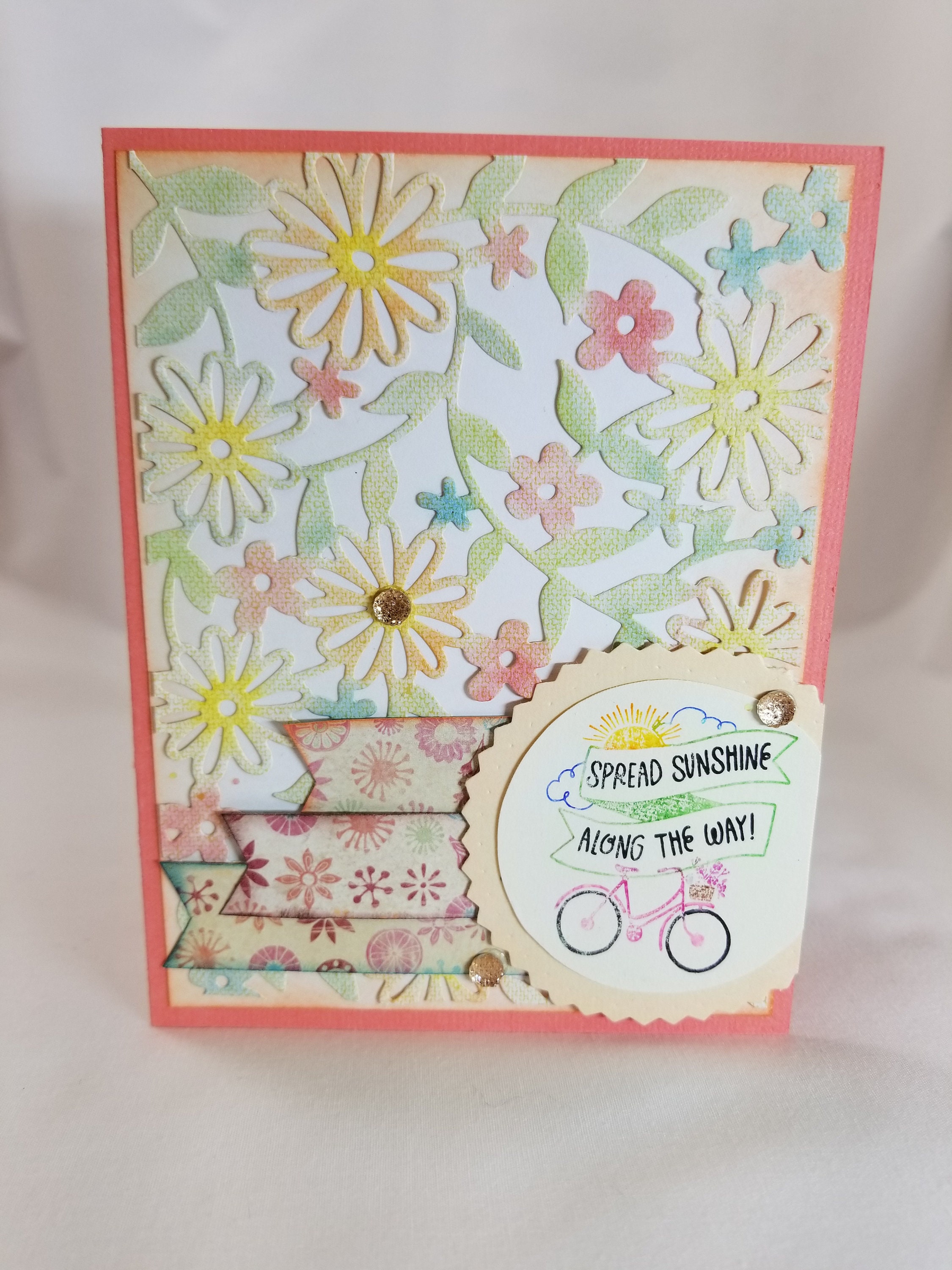 Spread Sunshine Along the Way Handmade Greeting Card Etsy