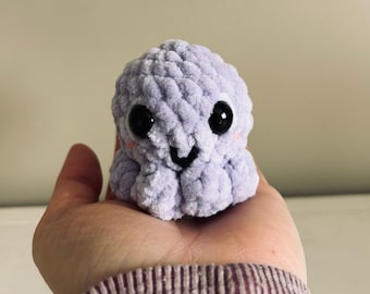 Crochet Mini Octopus Plushie | Knitted Play Squid