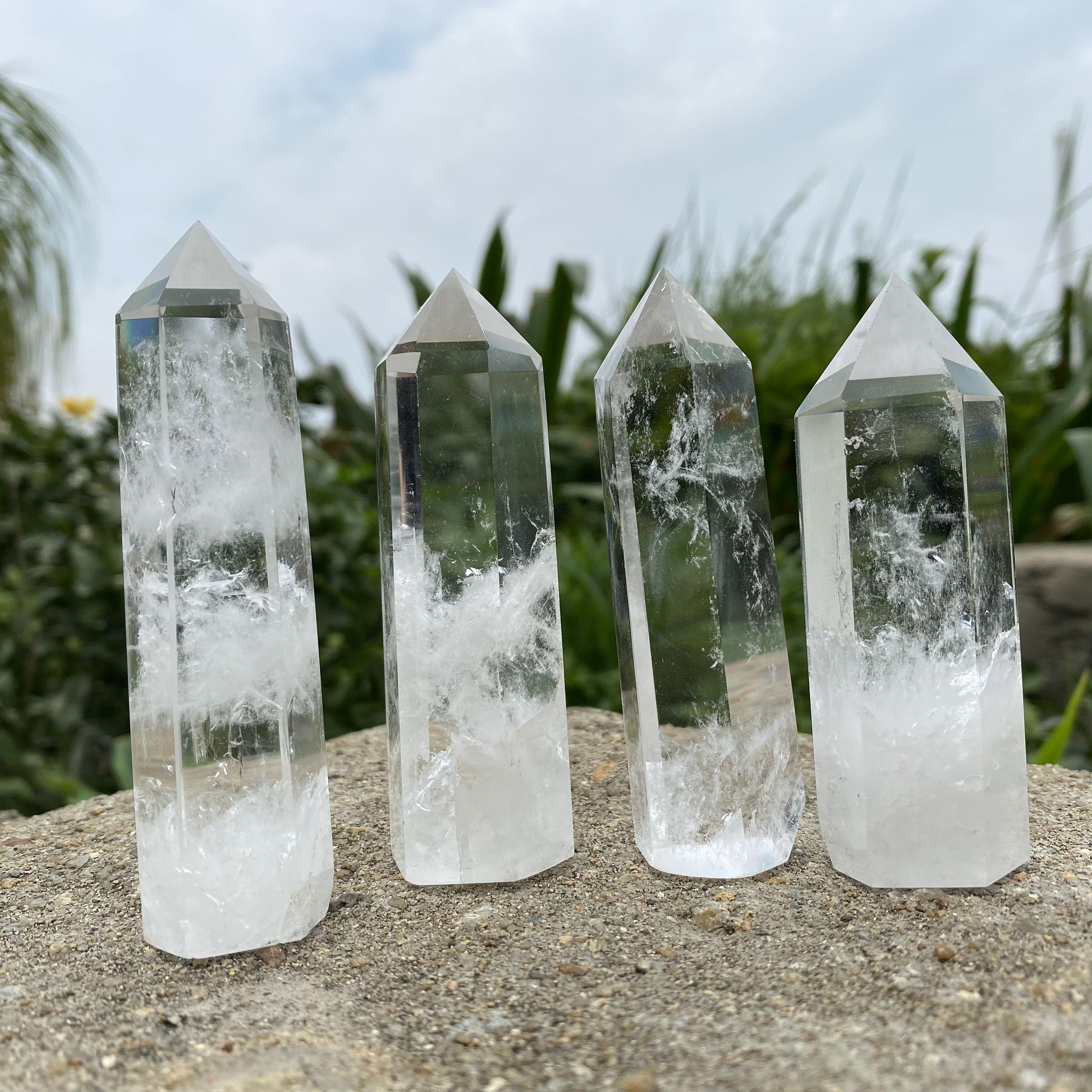 AAA Clear Quartz Tower Clear Quartz Point Clear Quartz Etsy