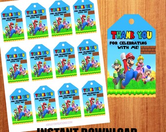 Mario Thank You s Etsy