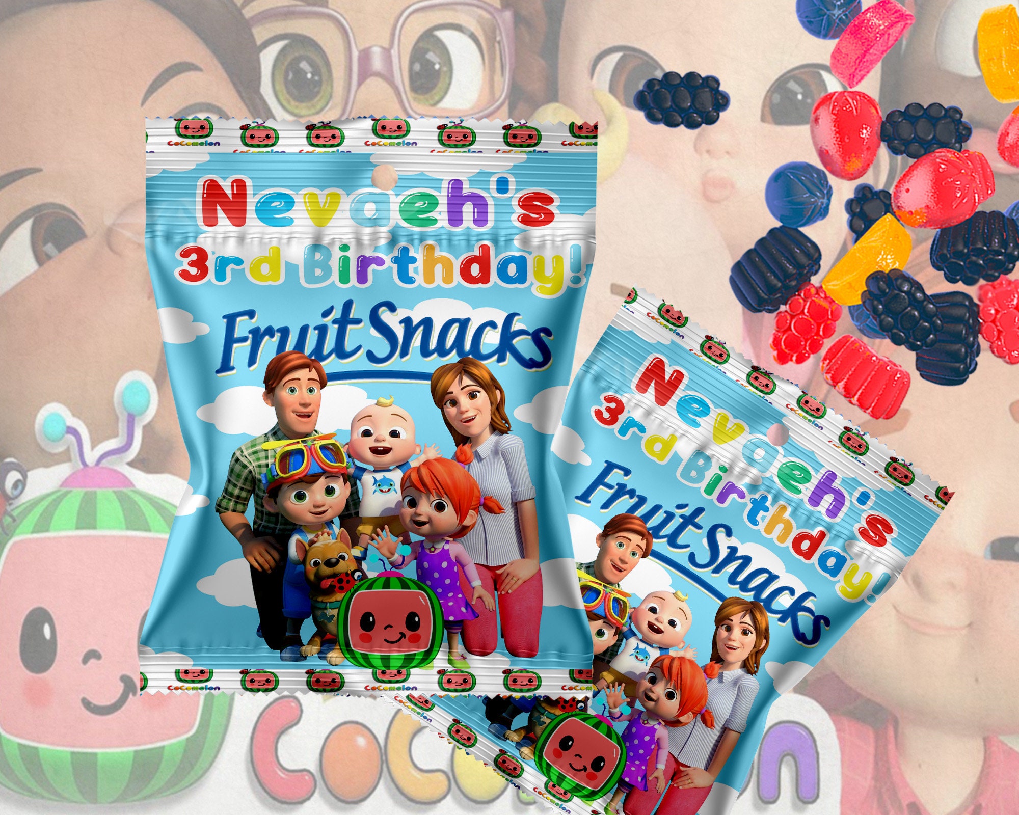 Fruit Snacks Birthday Fruit snacks Etsy