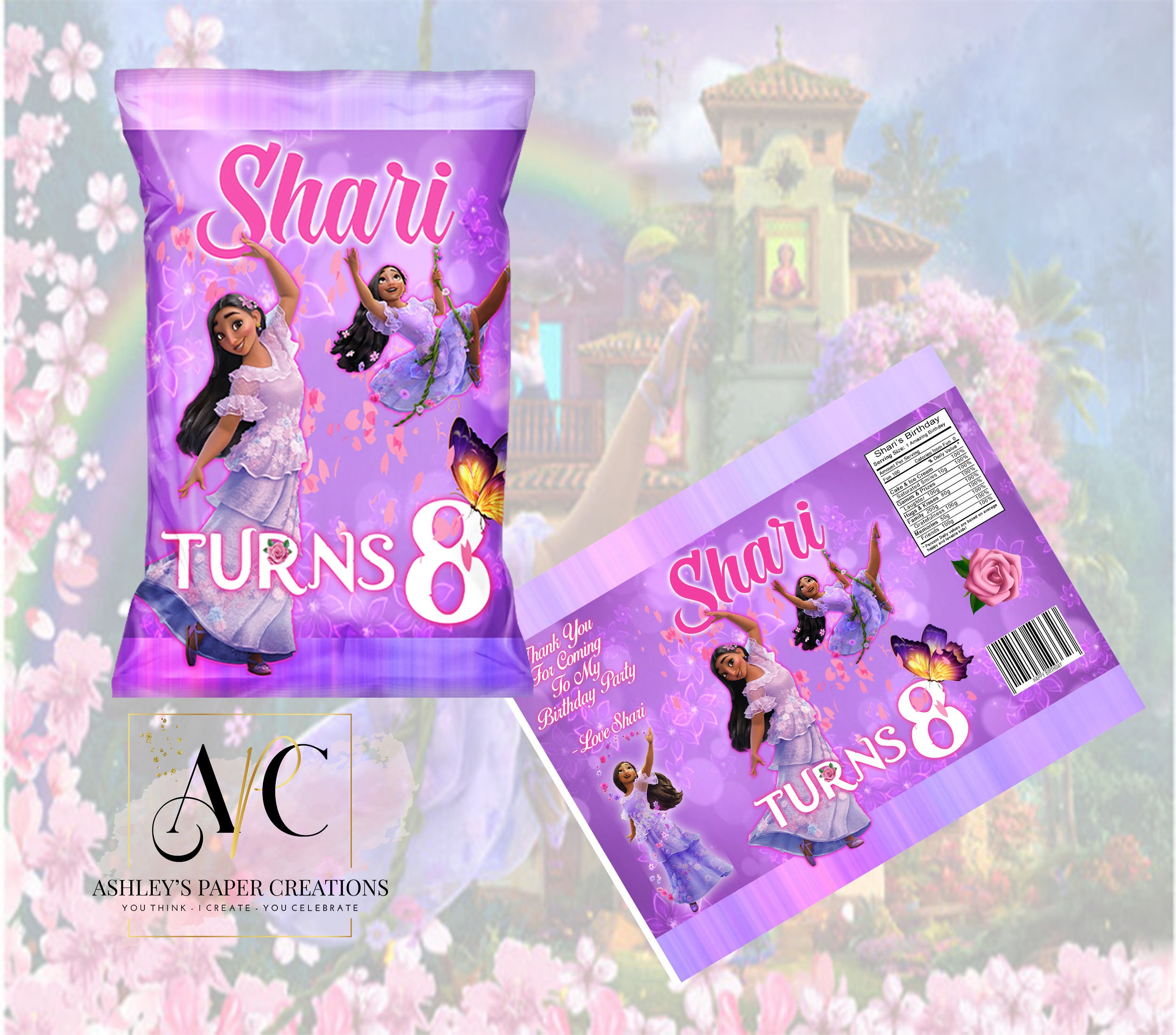 Kids Birthday Party Chip Bag Chip Bag Labels Labels for Etsy