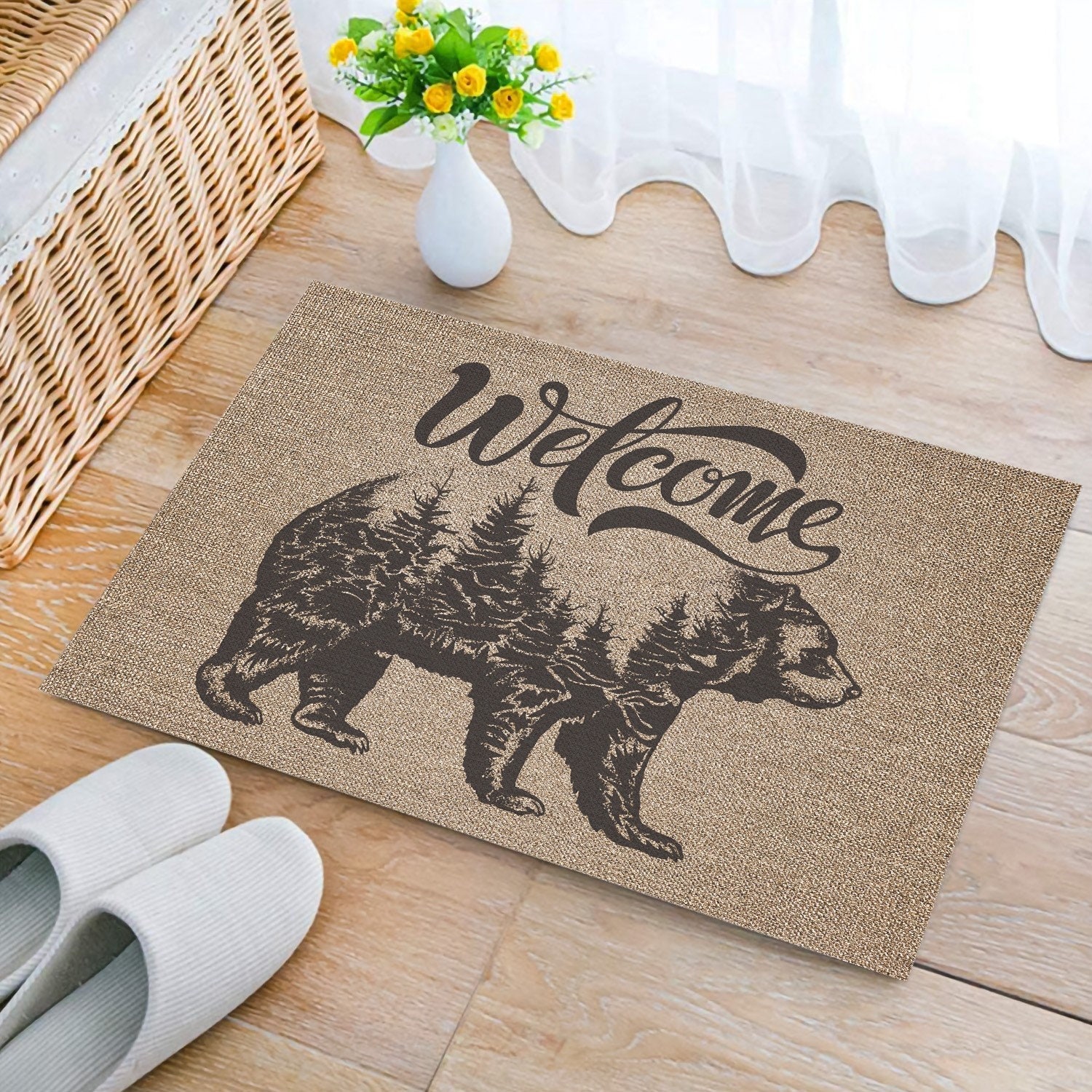 Bear Doormat Outdoor Indoor Doormat CubeBik Etsy