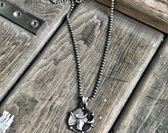 Sterling Silver Taurus Amulet Necklace: Zodiac Birthday Gift