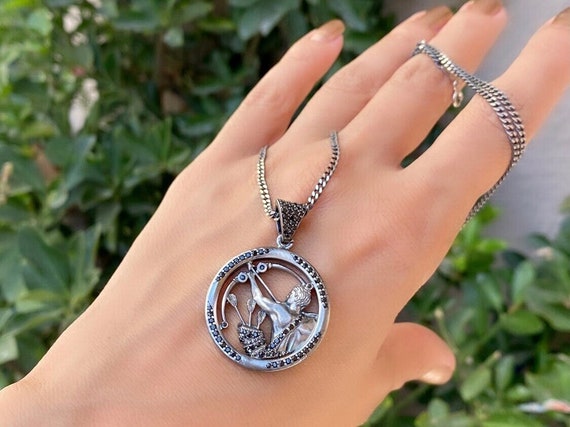 Sagittarius Handmade Sterling Silver 