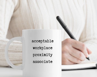 Accettabile Prossimità sul posto di lavoro Associate Mug Ron Swanson Parks & Recreation Fanart Ceramic Coffee Coworker Gift