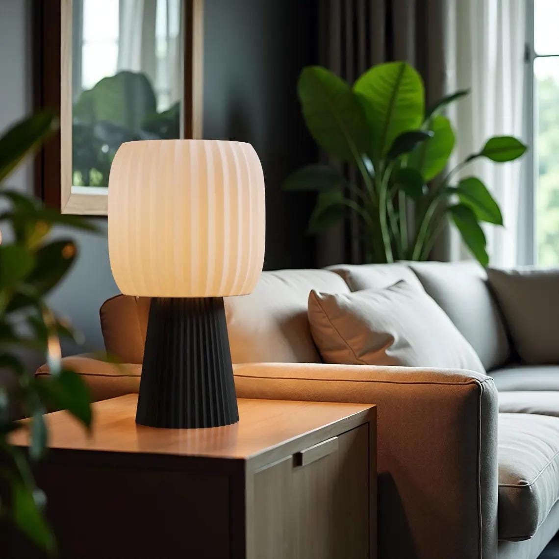 Elegant 3D Printed Table Lamp: A Modern Masterpiece