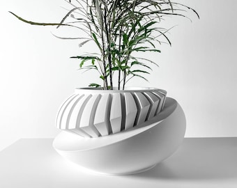The Luxar | Geometric Indoor Planter Pot for Home & Office Decor |Spiral Design