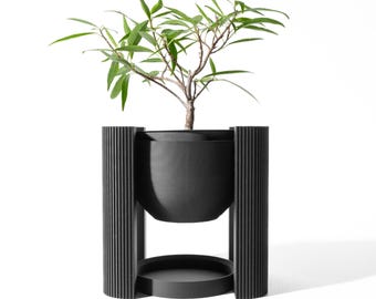 The Avor - Contemporary 3D Printed Planter with Drainage Solution