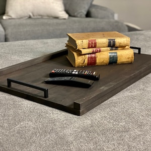 Ottoman Tray Table / Handcrafted Pine Ottoman Tray