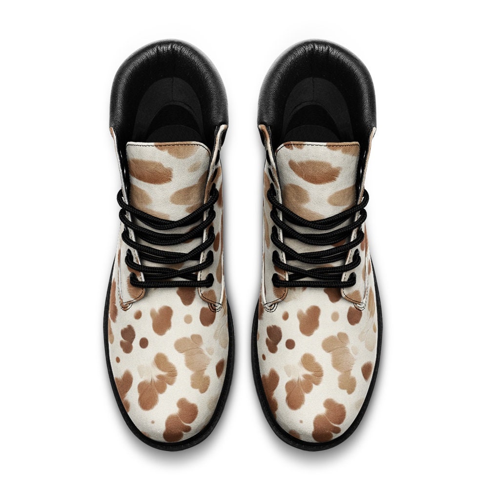 delias cow print boots