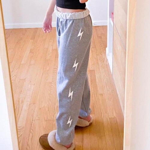 Lightning Bolt Sweatpants Etsy