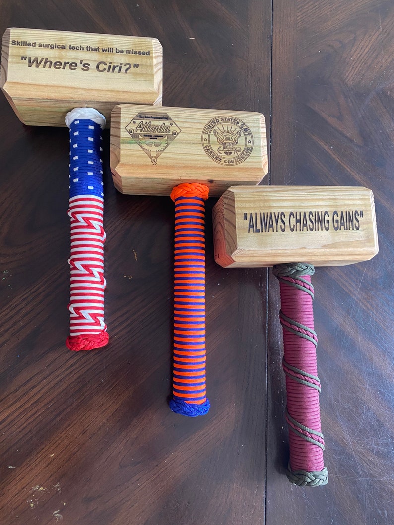 Thor Hammer Paracord Wrapped With Free Engraving Etsy