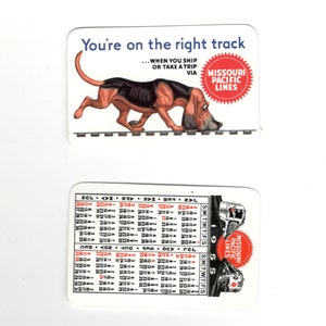 1955 Missouri Pacific Lines wallet advertising calendar