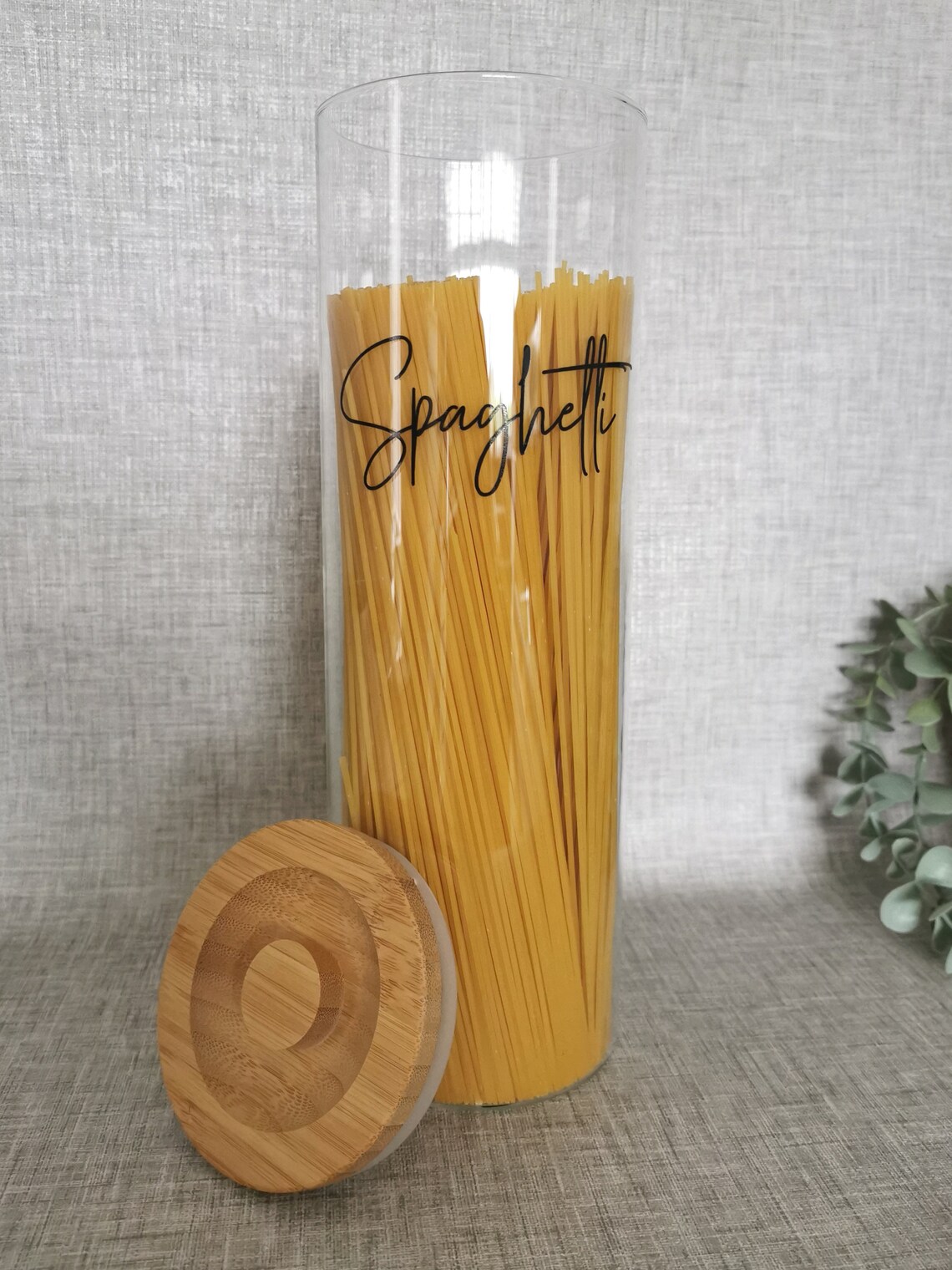 Glass Spaghetti Pasta Jar Cereal Baking 2 Litre 2000ml Etsy UK