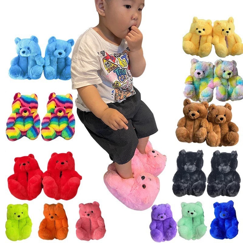 boys bear slippers
