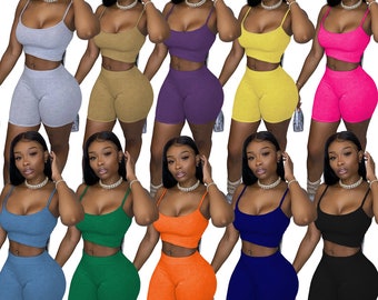 biker shorts set with oversized shirt