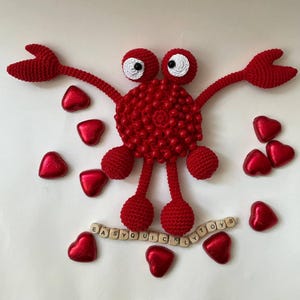 Fidget Crab häkeln Muster: Bewegliche Kralle Sensorisches Spielzeug PDF Englisch